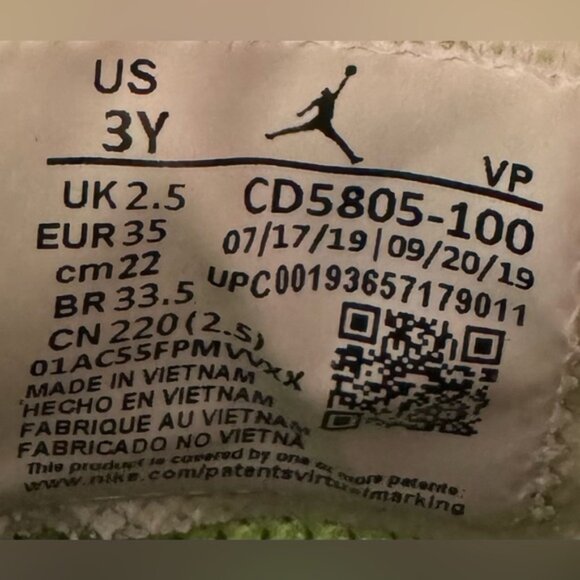 Nike Jordan Why Not Zero Boy 3Y Gray Athletic Activewear Sneakers Running Shoes - Picture 7 of 8